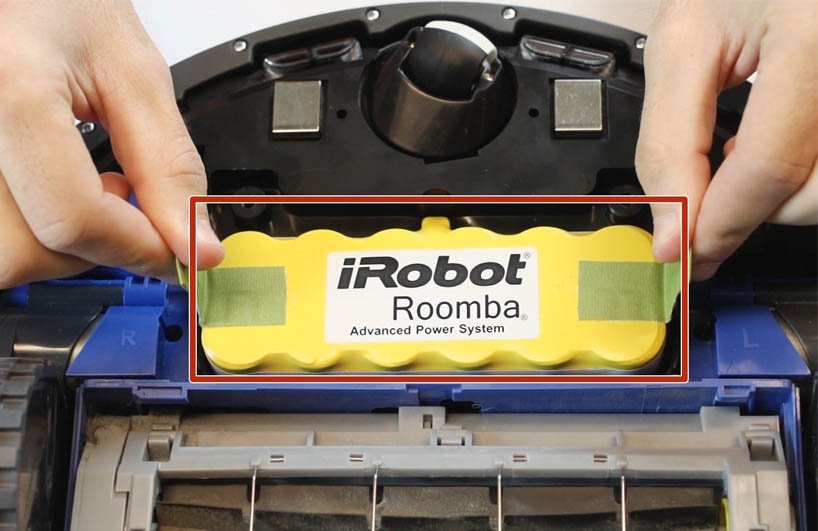 cách thay pin iRobot Roomba