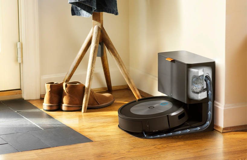 robot hút bụi tự đổ rác