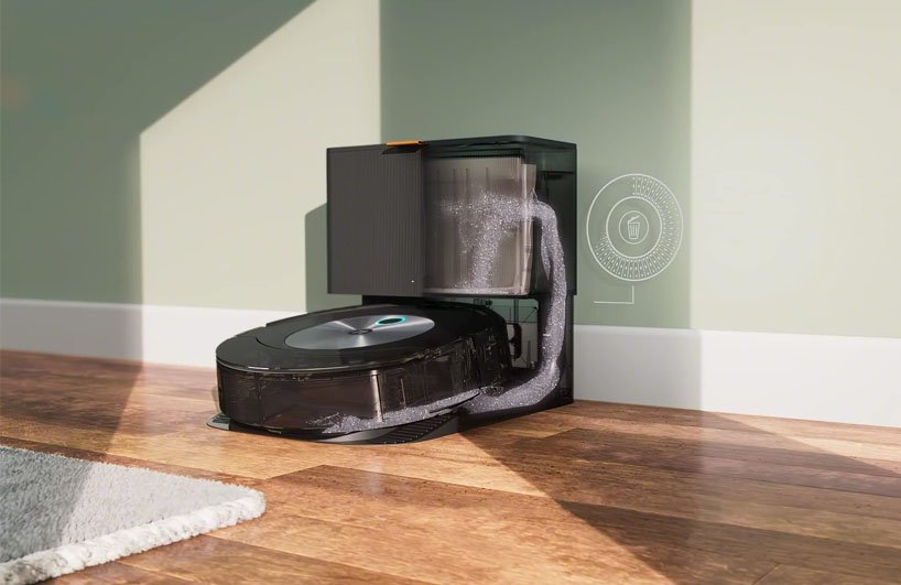 hệ thống đổ rác tự động trên Roomba